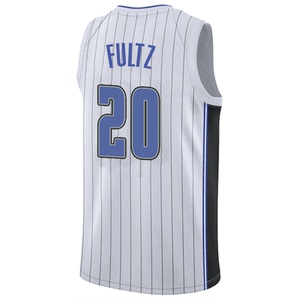 新款魔术队富尔茨20号球衣城市星空客场蓝主场白篮球队服热压