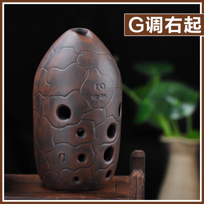空谷埙专业十孔笔筒埙学生初学入门专业窑变10孔陶埙古乐器可水洗