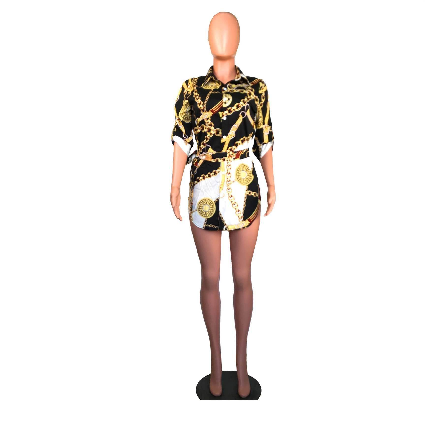 Women Tight Sexy Gold Chain Printed Dresses 印花连衣裙在类目 女装/女士精品, 半身裙中 - 来自Buy2taobao.com提供专业的淘宝代购服务