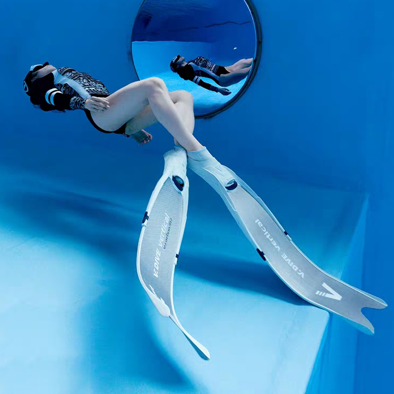 ㊣威带夫vdive专业自由潜长脚蹼碳纤维F917 送面镜呼吸管自潜装备