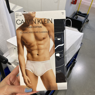 Calvin Klein CK新款男士休闲舒适透气纯棉三角内裤短裤多条装