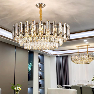 后现代简约轻奢水晶吊灯2023年新款高端奢华客厅灯饰餐厅卧室灯具