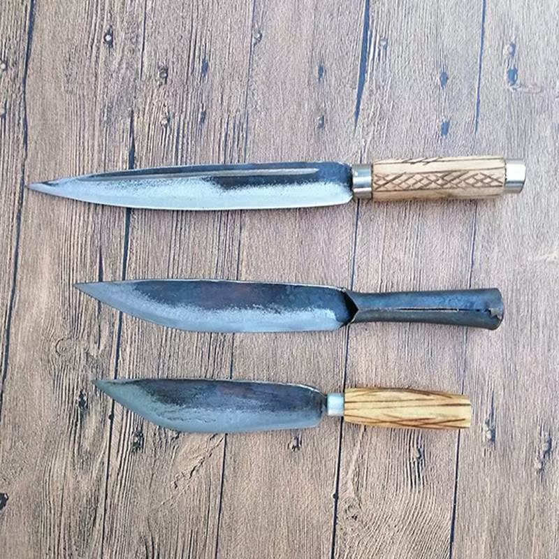 新淘苗家匠人纯手工锻打杀猪刀杀羊刀剔骨刀屠宰刀分割刀厨房锋利