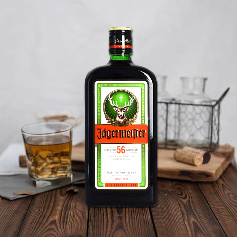 德国野格原装进口圣鹿利口力娇酒正品行货洋酒700ml酒鹿头装