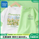 真维斯童装女童短袖t恤夏季儿童2025新款白色纯棉半袖女大童夏装