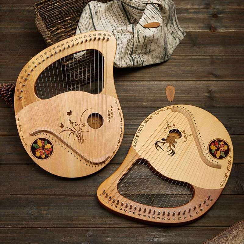 竖琴乐器莱雅雅琴初学者专业儿童箜篌简单易学冷门竖琴