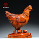 花梨木雕母鸡摆件十二生肖鸡动物雕刻家居客厅办公装饰红木工艺品