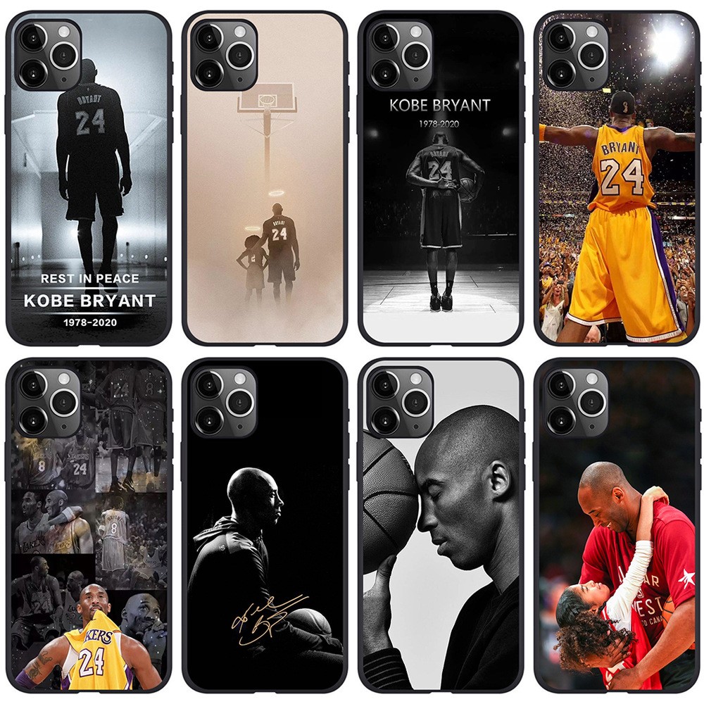 适用于iPhone13篮球湖人黑曼巴科比手机壳kobe bryant phone case