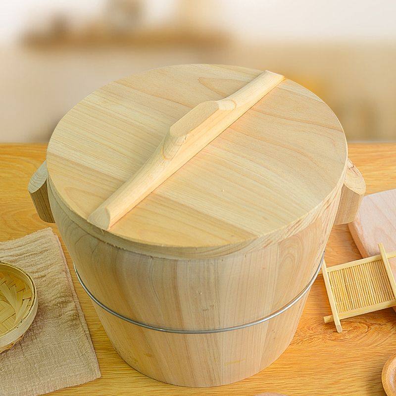 特价蒸笼木_家用蒸饭木桶大小号台湾饭团杉木饭桶蒸笼蒸架木蒸子手工
