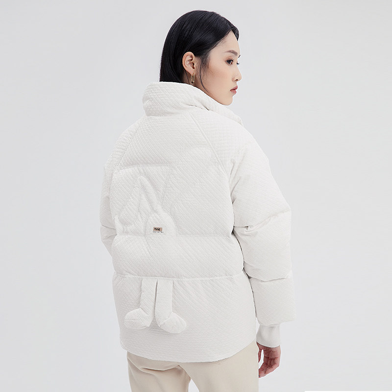 nome诺米女装短款羽绒服90白鸭绒兔子显瘦冬装外套女小众wgpd0140
