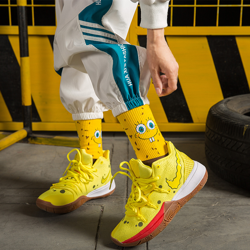 the republic of korea Cotton socks SpongeBob SquarePants Socks Street Sports Hip hop new pattern student Stockings Trend Basketball pure cottonin the Lingerie/Men's underwear/Tracksuit , Sock/Bottoming socks/Stockings/Legs socks category - from Buy2taobao.com to provide professional Taobao agent buy service