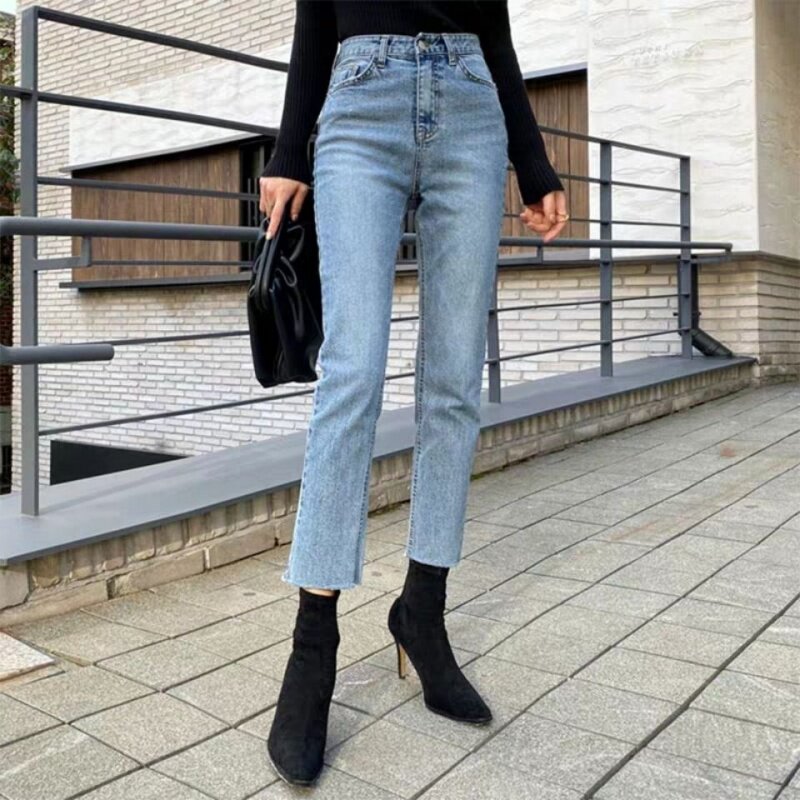 烟管裤女冬季2021新款