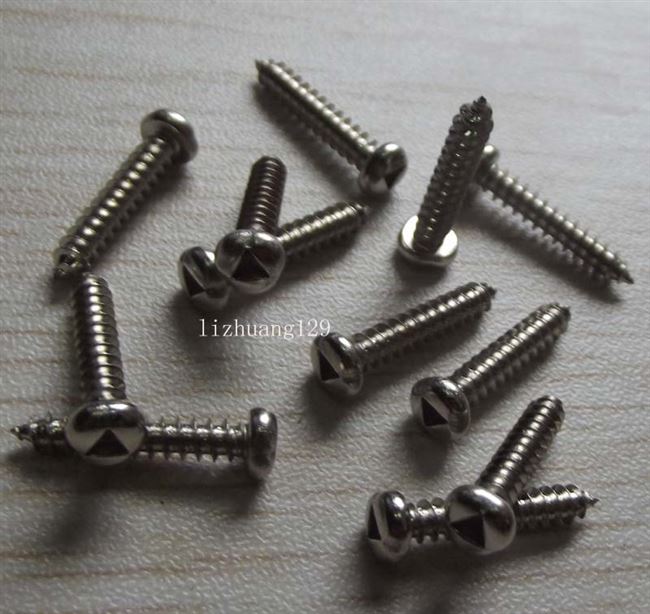 特殊防盗防拆自攻螺丝 三角槽工字槽自攻螺钉元头自攻螺丝9