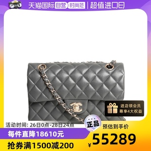 【自营】中古CHANEL/香奈儿99新金扣经典CF小号女士口盖包单肩包