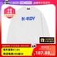 【自营】NERDY24春季新品情侣款韩国潮牌休闲渐变logo卫衣宽松