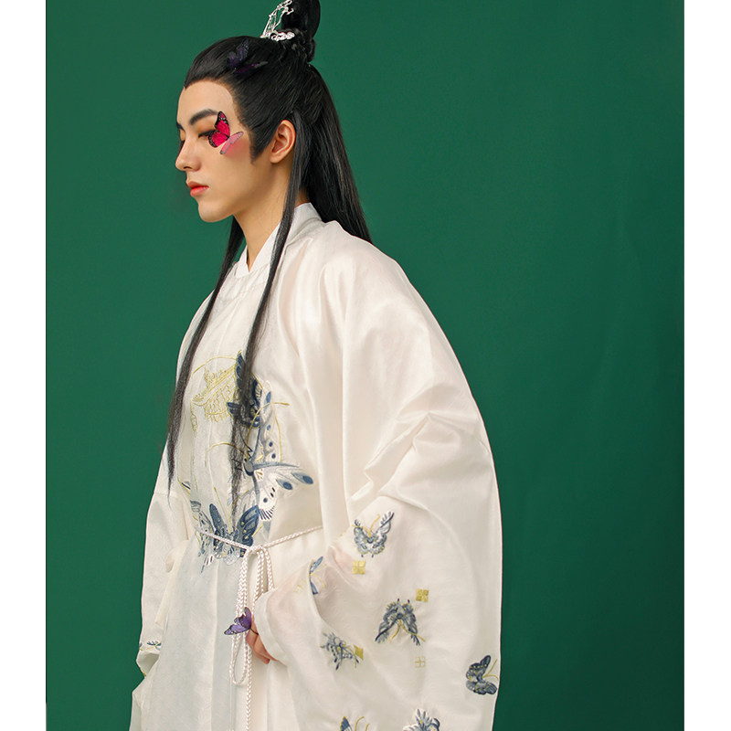 华裳九州撷珠小重楼一念人间男款汉服明制圆领袍马面