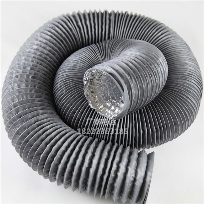 直径125双层加厚pvc铝箔复合伸缩软管 通风管油烟机排烟管抽风管1