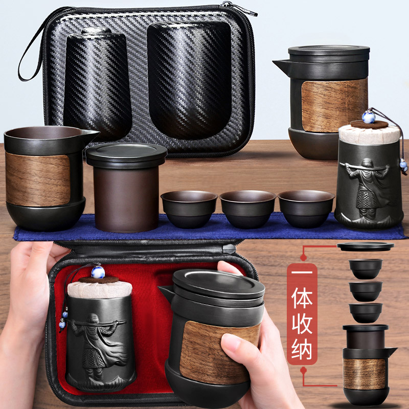 旅行茶具单人便携式套装快客杯家用小号一壶三杯户外旅游车载泡茶在类目 餐饮具, 茶具, 功夫茶具中 - 来自Buy2taobao.com提供专业的淘宝代购服务