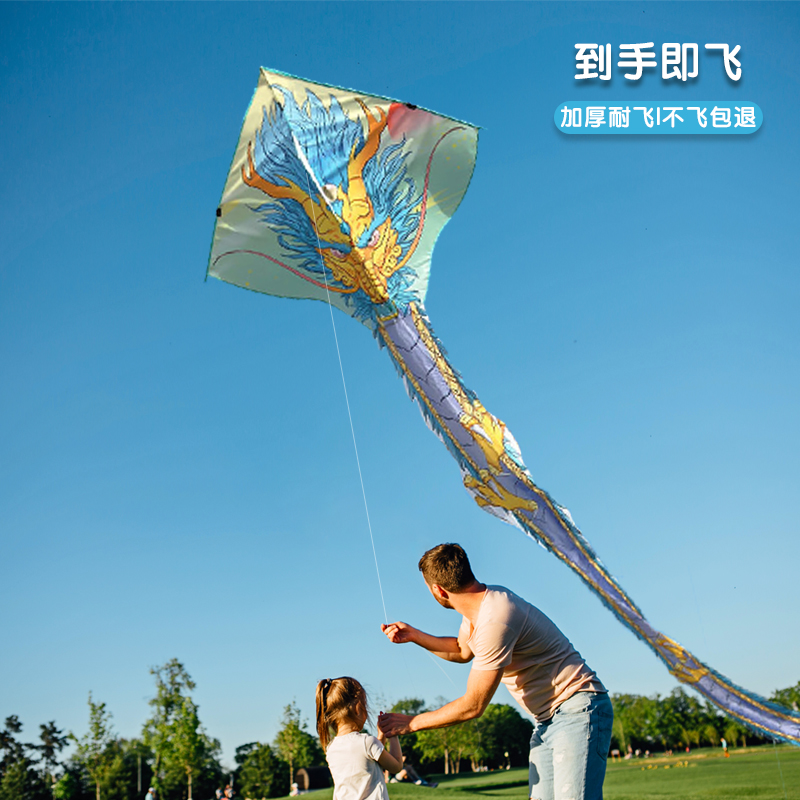 2024年新款潍坊风筝大人专用网红高端成人大型专业超大易飞龙形