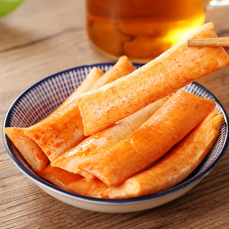 食在过瘾蟹肉棒香辣蟹棒即食手撕蟹柳蟹味棒海味零食小吃食品美食