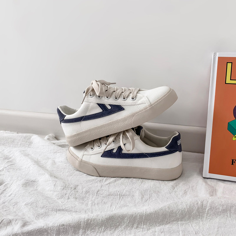 回力女鞋春秋款小白鞋女2021秋季新款帆布鞋ulzzang百搭休闲板鞋