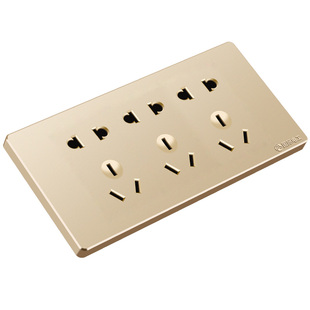 118型开关插座面板多孔120型6六9九10十二15孔连体厨房专用插座