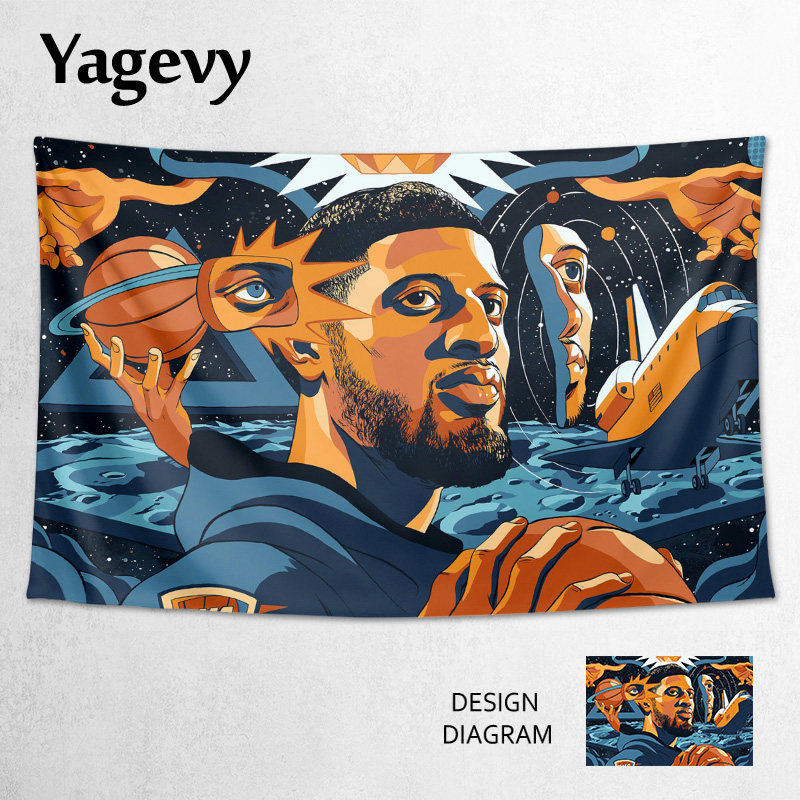 保罗乔治paulgeorge泡椒pg13周边装饰海报背景布挂布墙布挂毯画