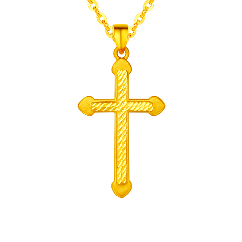 黄金十字架吊坠纯金优惠专场