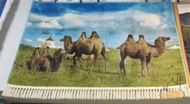 新疆民族特色布达拉宫挂毯壁毯挂画新疆风情装饰画挂饰骆驼