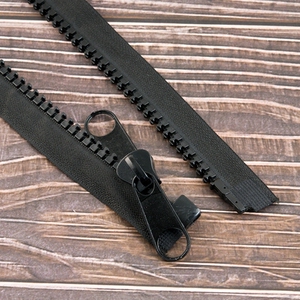 10号树脂开口双面拉链上衣服外套门襟拉锁帐篷篷房用加长红.