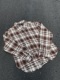 EMGR线上进口定制精纺法兰绒格纹纯棉破坏YKK拉链做旧长袖衬衫