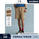 TeenieWeenie小熊男装休闲裤2024年夏季新款美式宽松直筒运动短裤