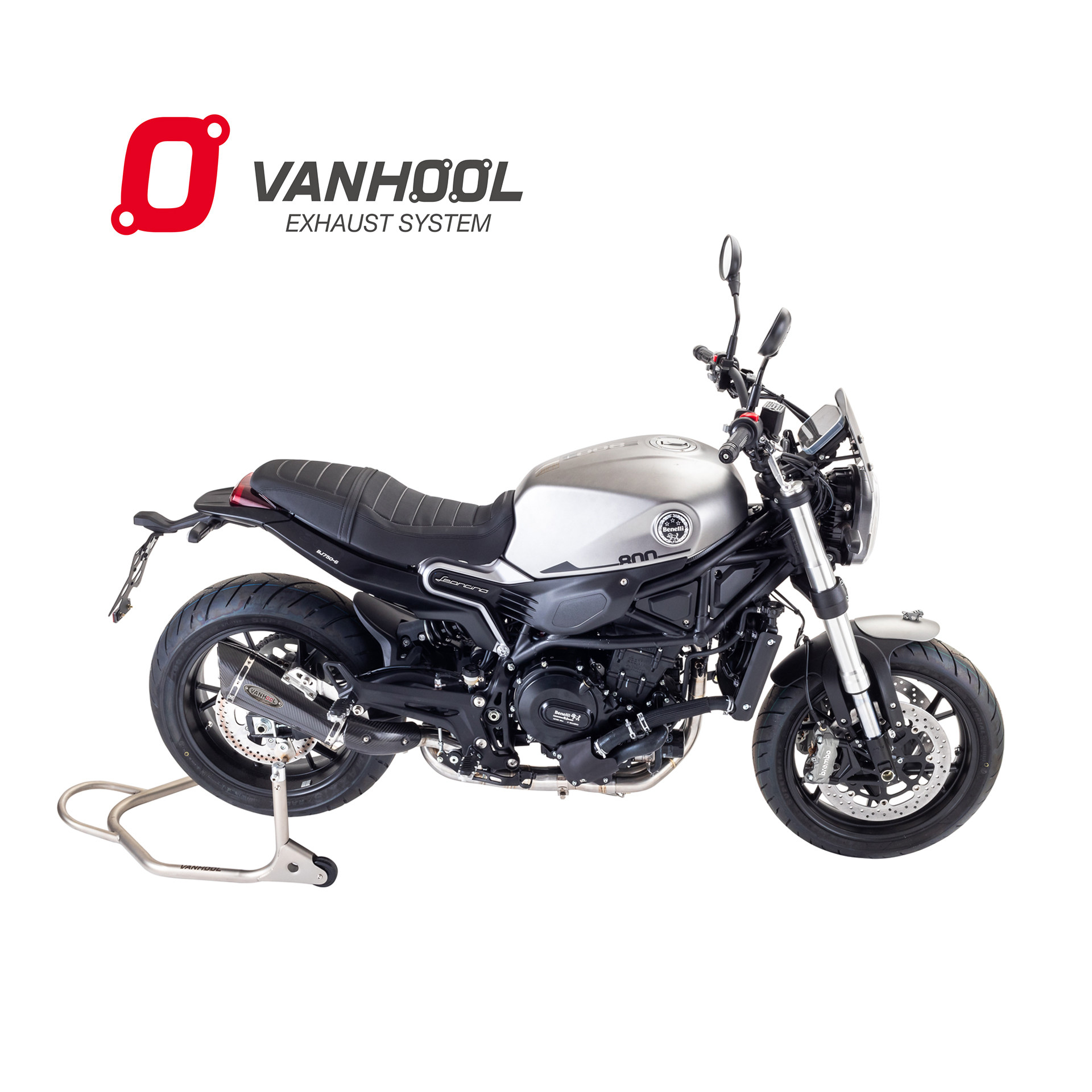 vanhool万虎贝纳利幼狮800摩托车超轻量钛合金/不锈钢全段排气管