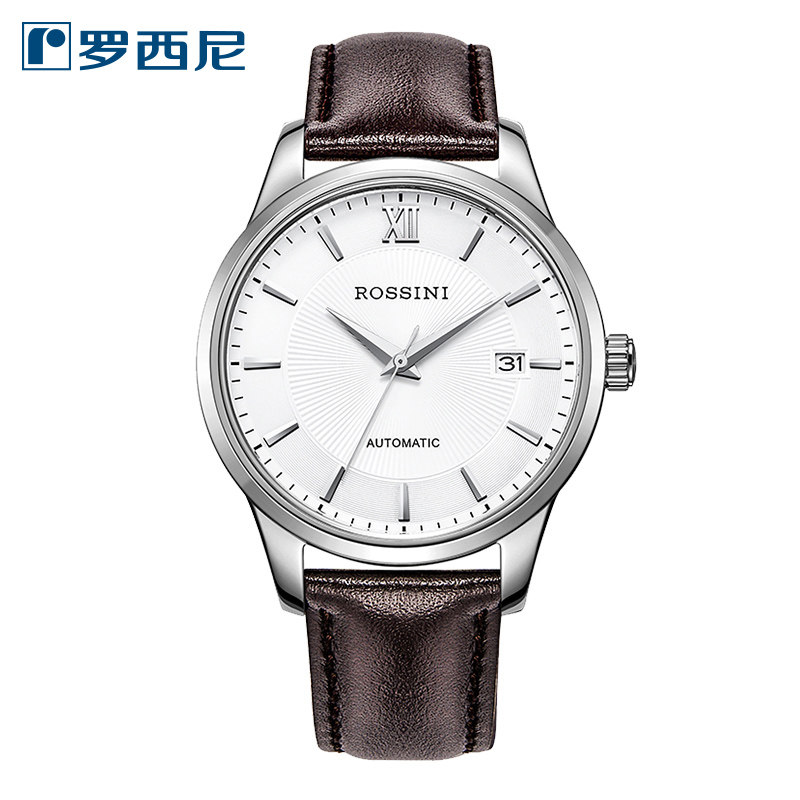 热销罗西尼男表 机械表皮带