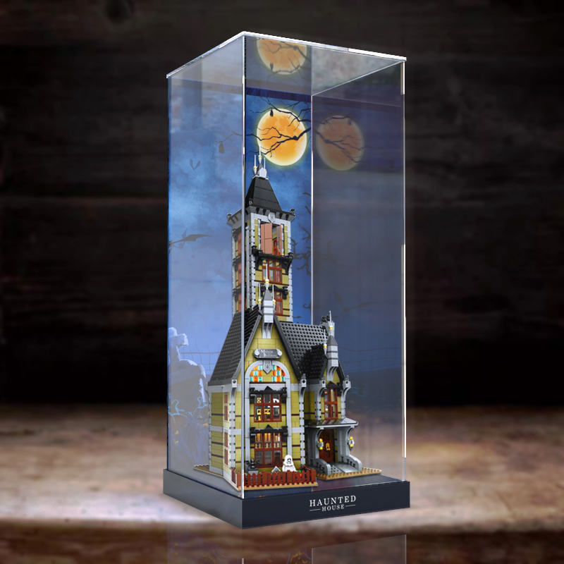Acrylic Dustproof box apply Lego 10273 Disney Haunted House Jumping machine Building blocks Model Display boxin the Storage consolidation , Home Storage appliances , Storage Box , Blocks storage box category - from Buy2taobao.com to provide professional Taobao agent buy service