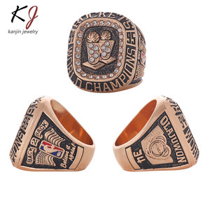 篮球nba 1995火箭队总冠军戒指男士指环饰品球迷定制
