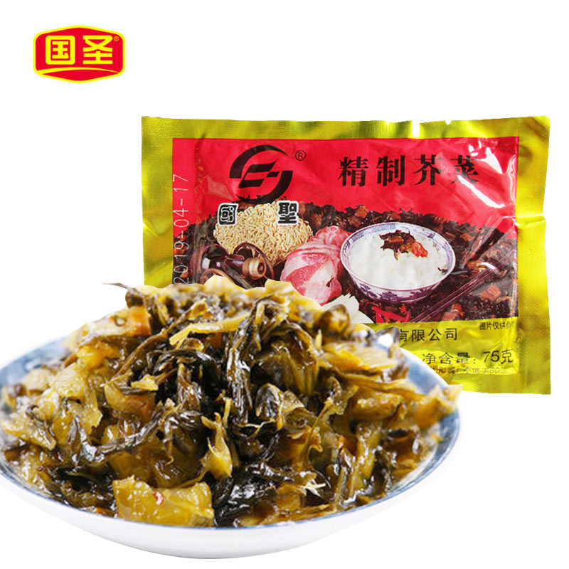 国圣精制芥菜75g*30包福建莆田