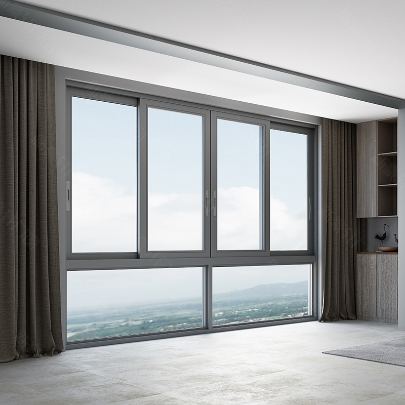 新豪轩门窗轩雅非断桥推拉窗铝合金卧室客厅隔音玻璃落地窗封阳台已售