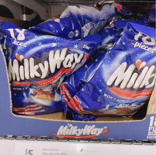 澳洲代购直邮mars玛氏milky way银河牛奶巧克力216g进口食品