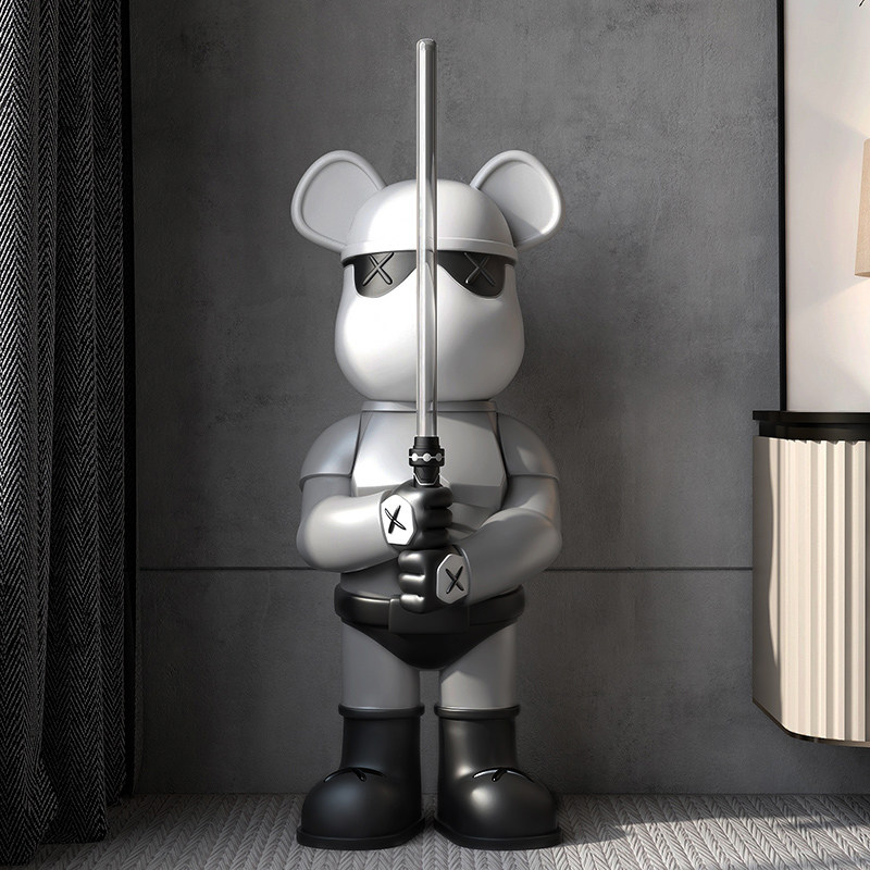 光剑暴力熊客厅大型落地摆件家居电视柜网红装饰潮玩手办公仔大号