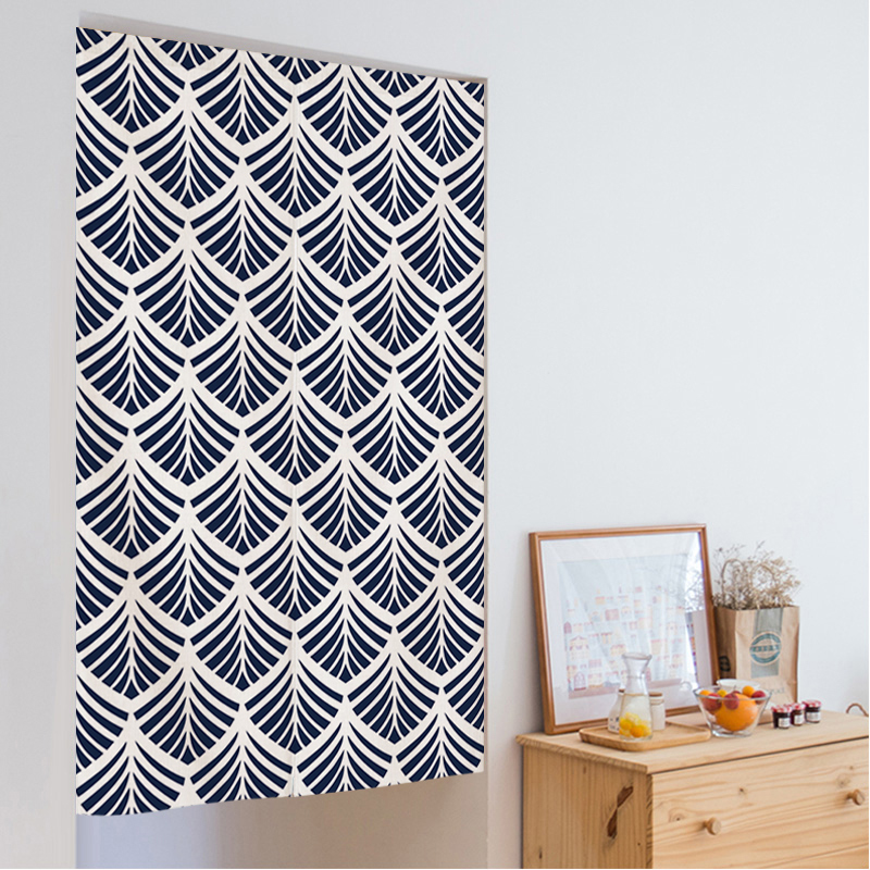 日式门帘半帘隔断帘阳台半遮挡帘过道日系防晒帘子走廊挡风防尘帘