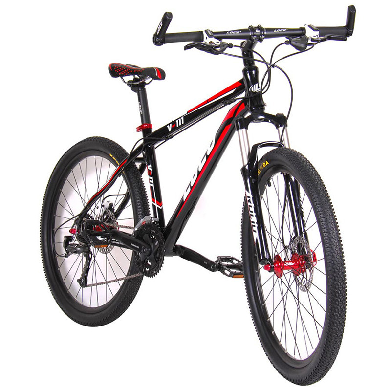 loco/洛酷 超轻铝合金 27速26寸油压碟刹山地自行车