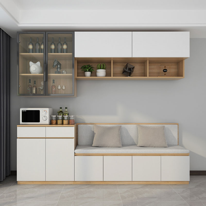 卡座餐边柜一体柜