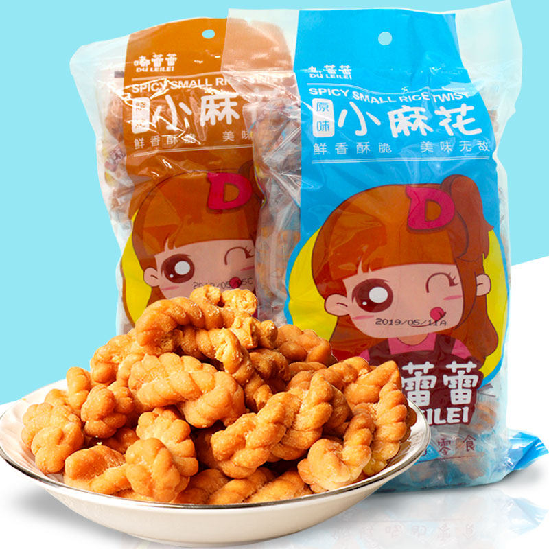 特价蕾蕾胸很大_嘟蕾蕾小麻花零食单独包装400克袋装