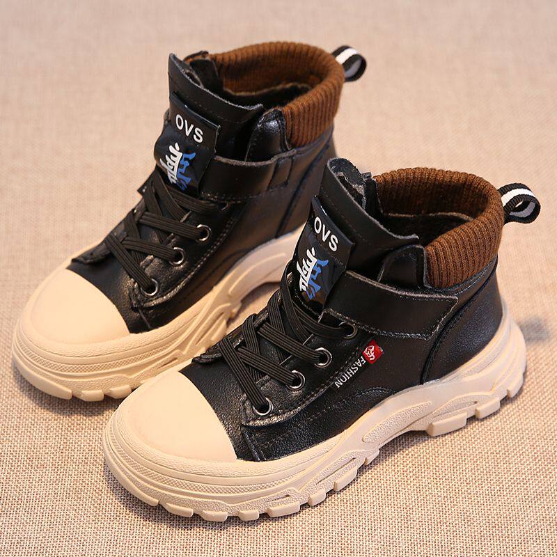 37 38码青少年运动鞋男孩棉鞋69元新款冬季儿童男童防水防滑雪地靴53
