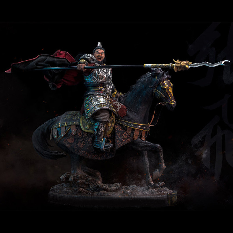 博物工作室 开天工作室三国五虎系列 1/4 张飞 人偶雕像模型摆件