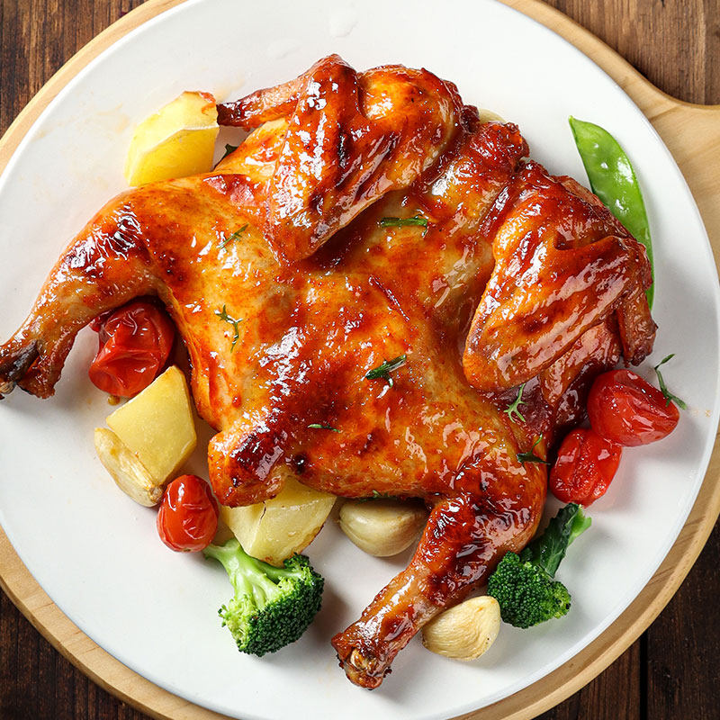 香巴度烤鸡整只500g鸡肉零食正宗卤味烧鸡手撕鸡扒鸡奥尔良风味