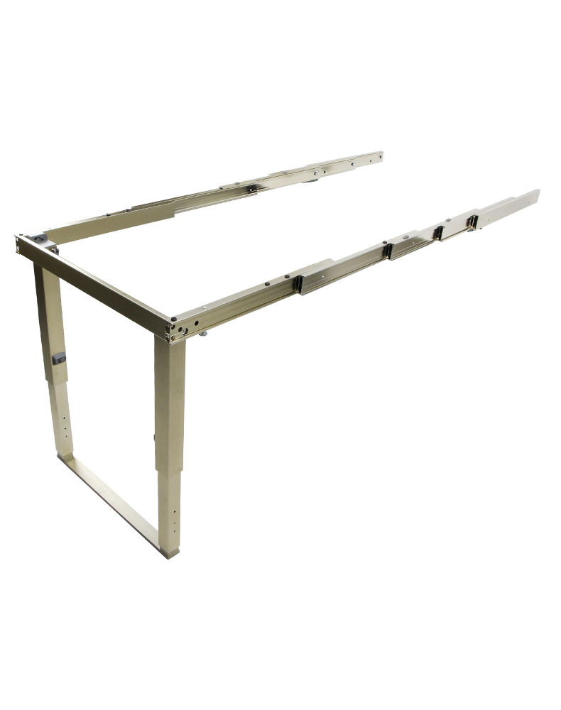 隐藏橱柜伸缩餐台滑轨抽屉式隐形餐桌导轨吧台多节折叠桌轨道配件