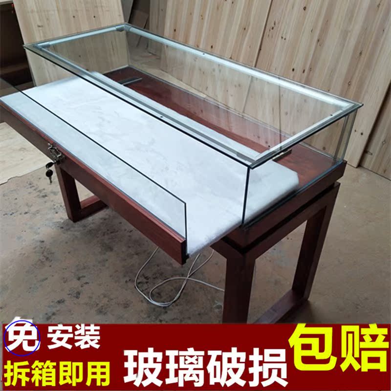 复古实木珠宝展示柜台中式桌子小型首饰饰品翡翠玉石玻璃展柜商用在类目 商业/办公家具, 货架/展柜, 精品展柜/陈列柜中 - 来自Buy2taobao.com提供专业的淘宝代购服务