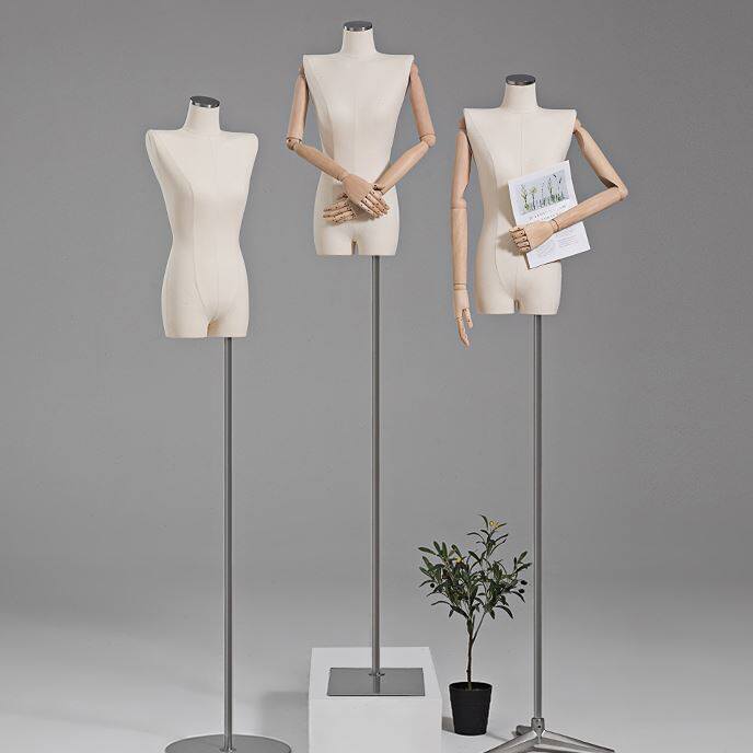 模特人偶展示架女全身服装店塑料模特道具女人台假人模型半身坐模